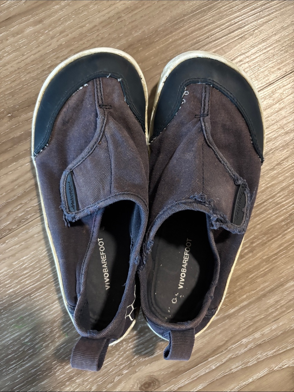 Vivobarefoot Kids Play Shoes Size EU 30 (US12/12.5) Navy Velcro Strap Casual - Picture 7 of 8
